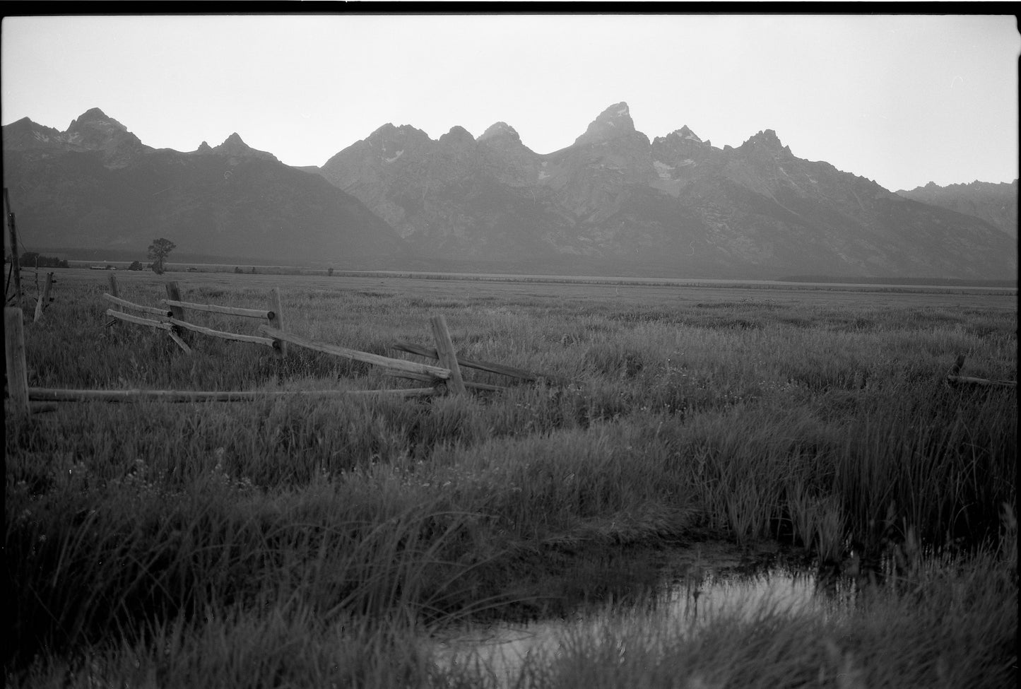 Tetons Black & White Medium Format Film